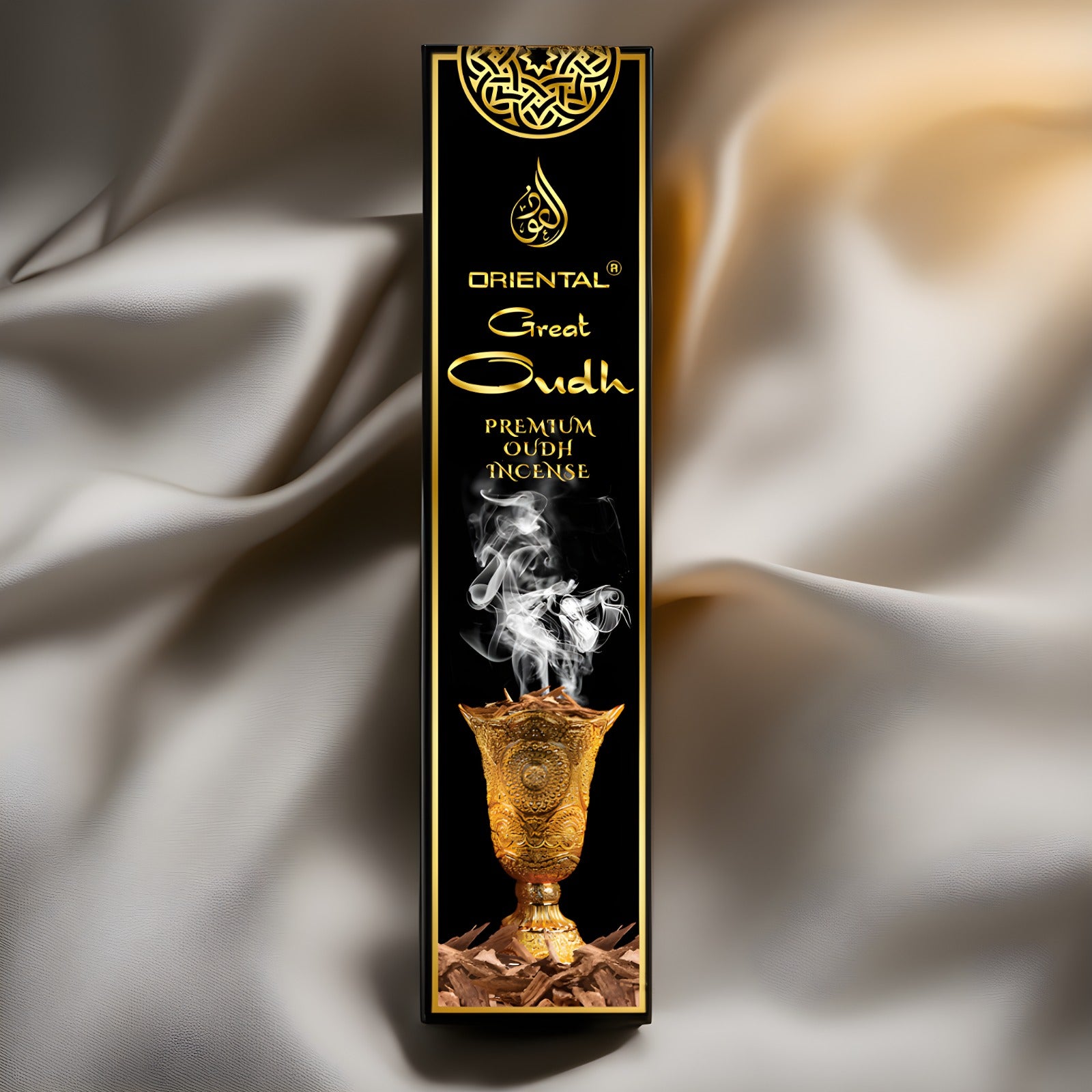 Great Oudh Extra Long Premium Oudh incense sticks by Oriental Agarbatti company