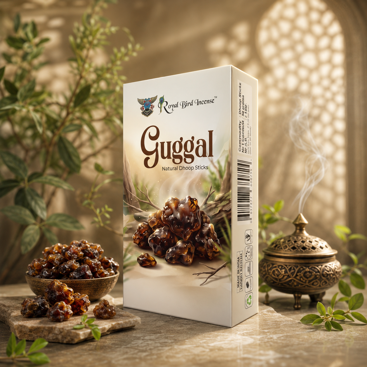 Guggal Halmaddi Natural dhoop sticks by Royal bird Incense