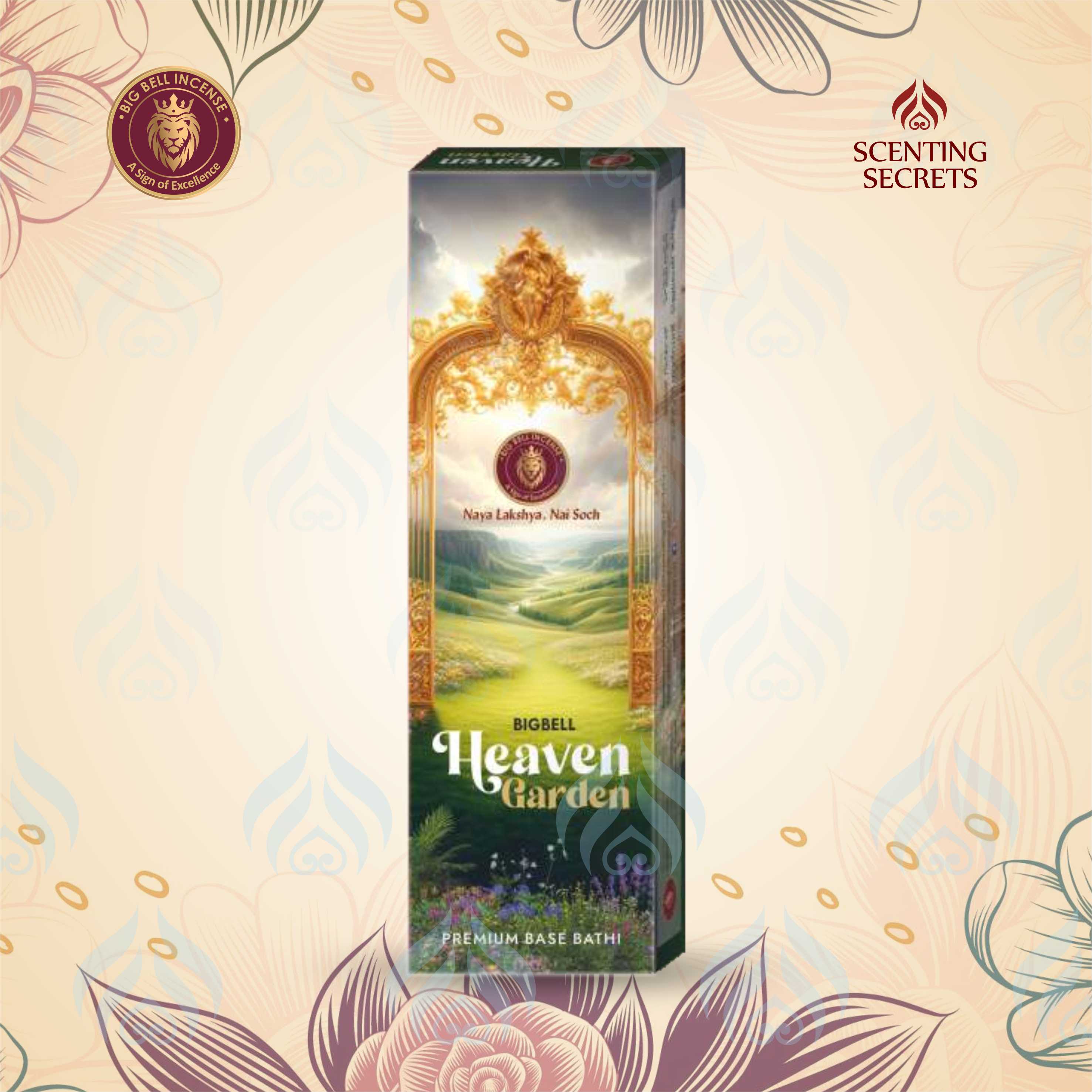 Heaven Garden Premium Incense Sticks by Big Bell Incense