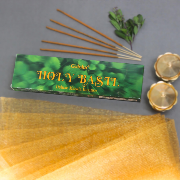 Holy Basil Premium Incense sticks by Goloka