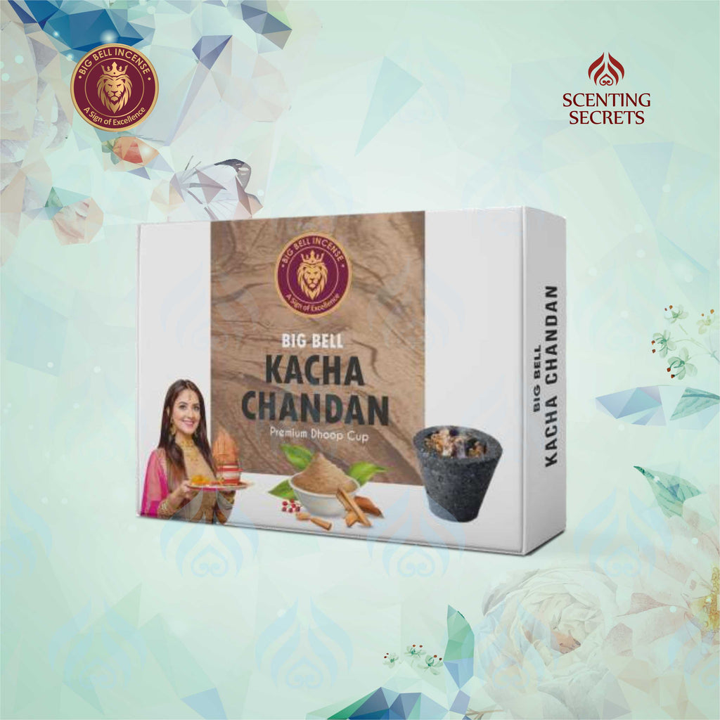 Kacha Chandan Premium Dhoop Cup by Big Bell Incense