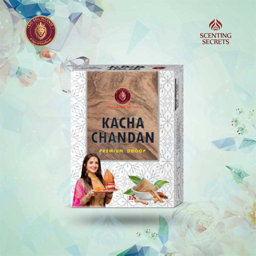 Kacha Chandan Premium Dhoop Sticks by Big Bell Incense