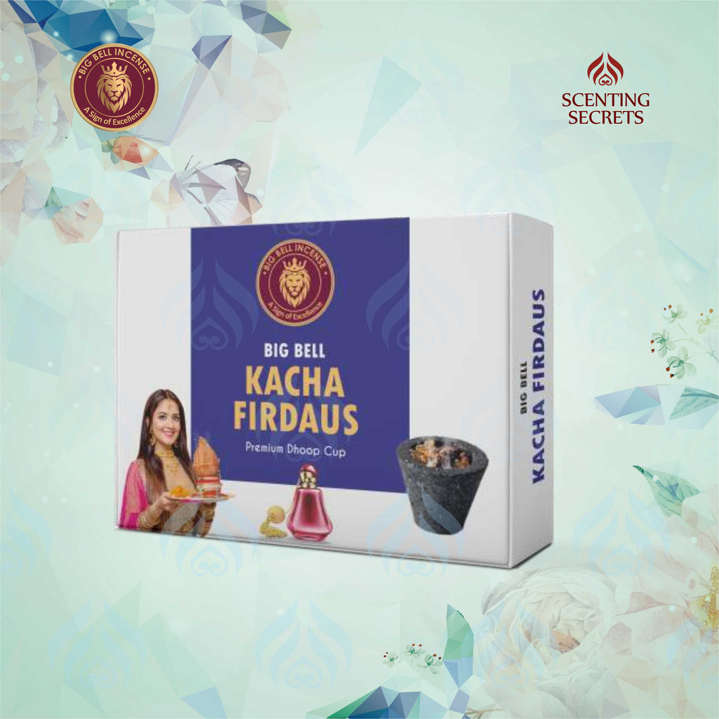 Kacha Firdaus Premium Dhoop Cup by Big Bell Incense