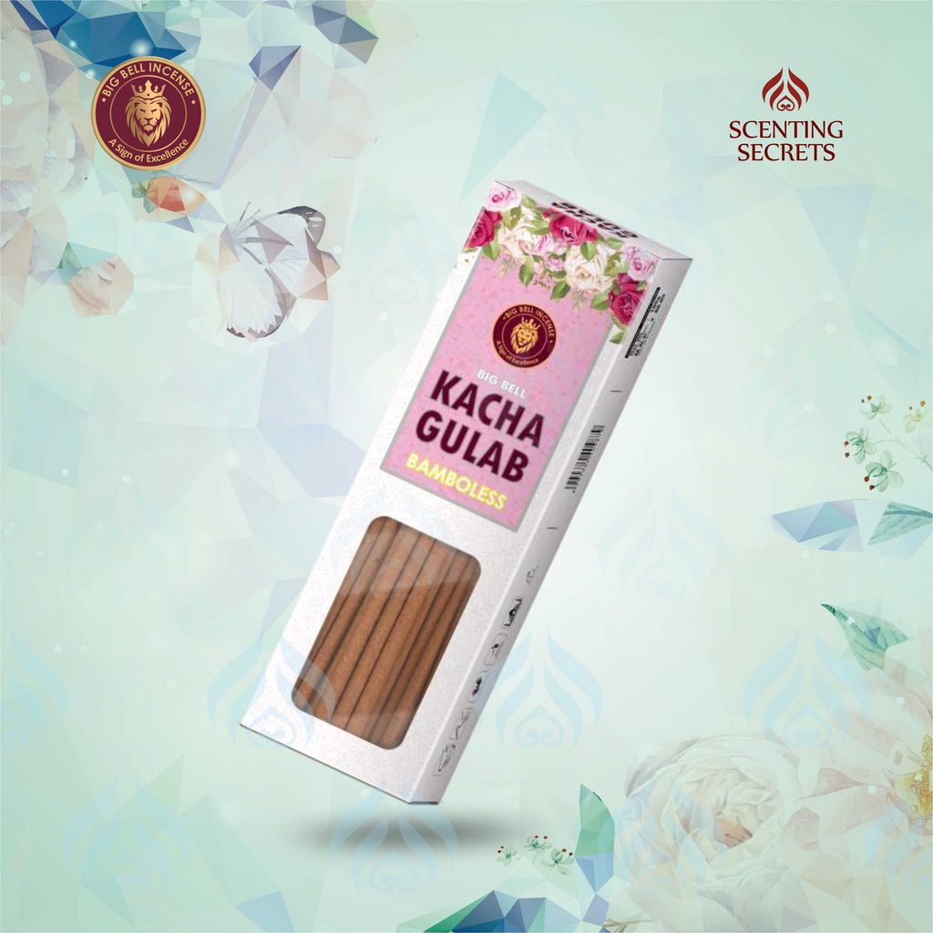 Kacha Gulab Bamboless Sticks by Big Bell Incense