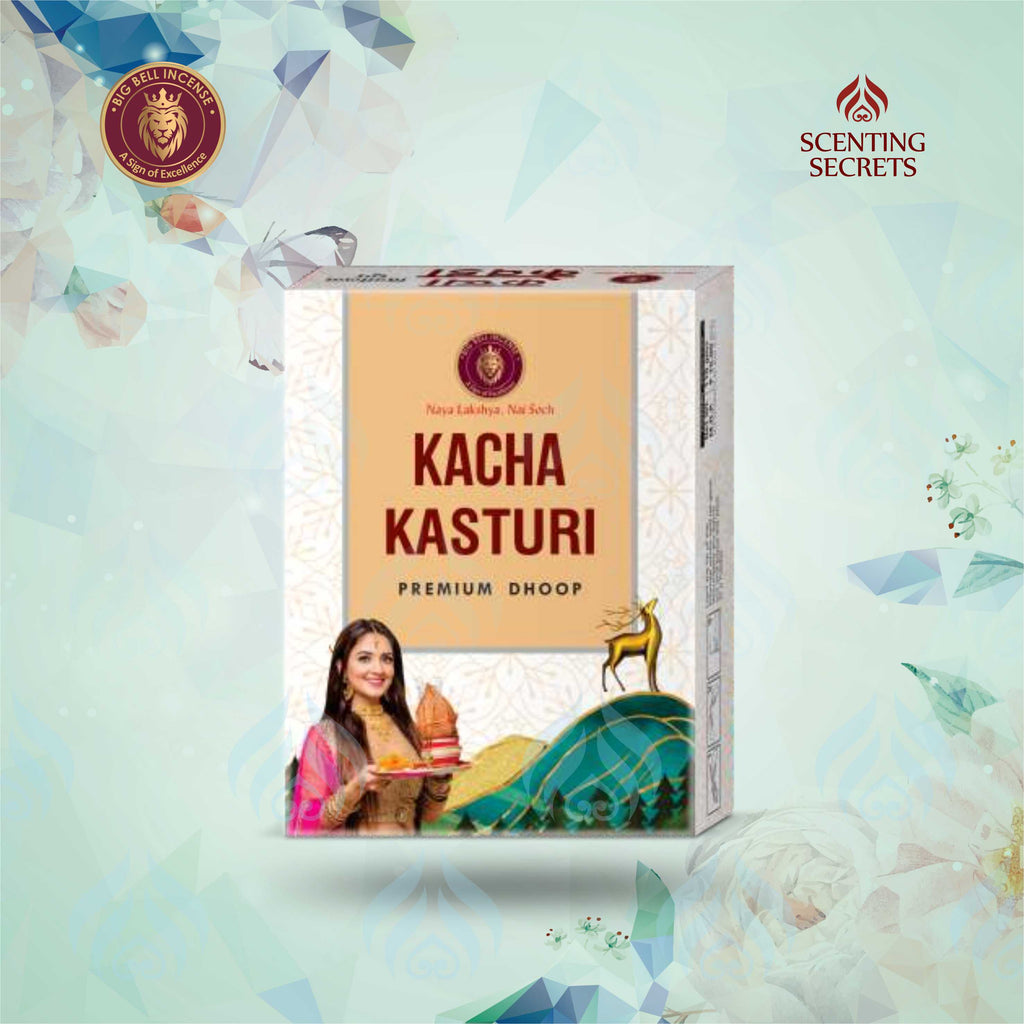 Kacha Kasturi Premium Dhoop Sticks by Big Bell Incense