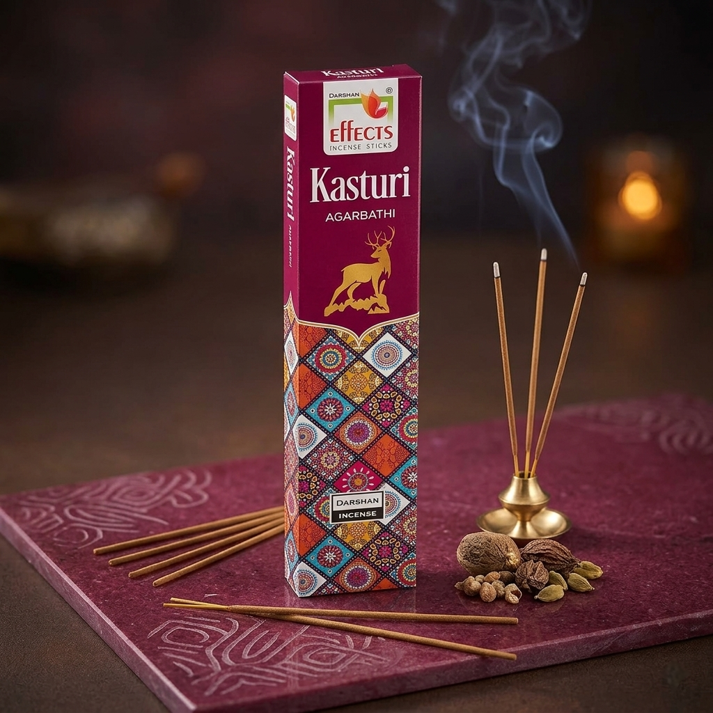 Kasturi -  Effects Incense sticks by Darshan incense