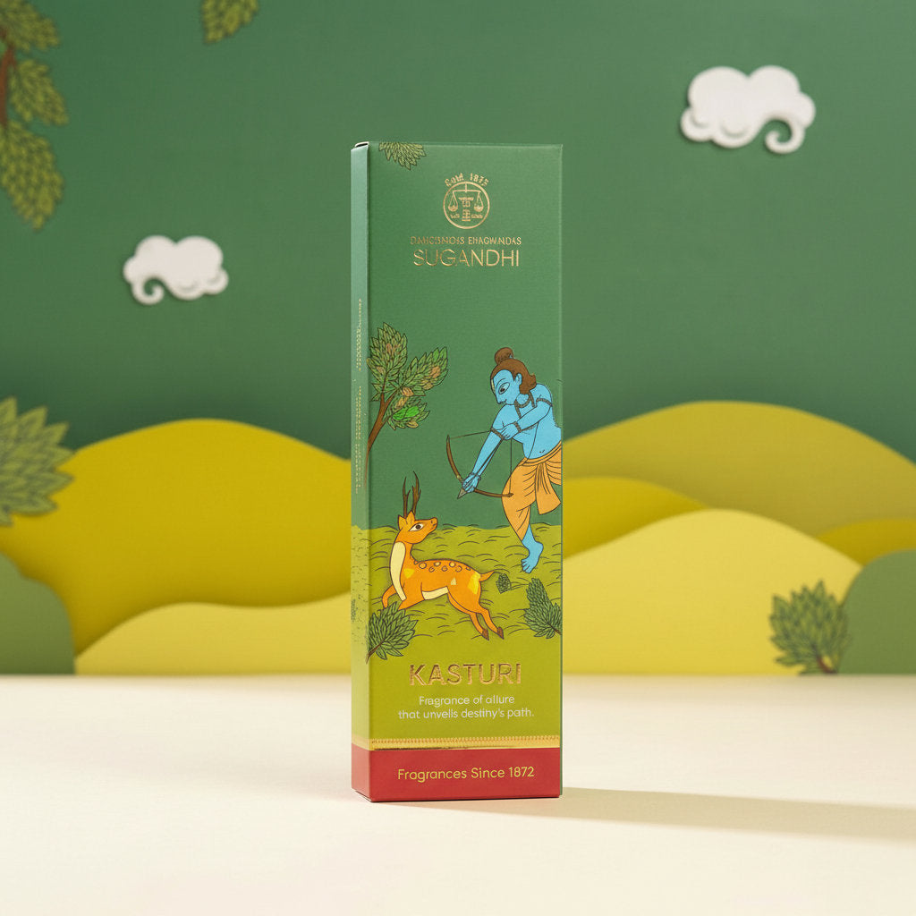 Kasturi Bambooless Incense sticks by Damodardas Bhagwandas Sugandhi