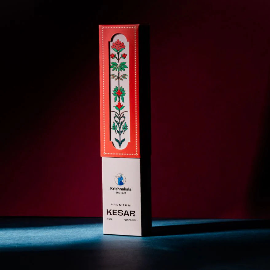 Premium Kesar Luxury Incense sticks by KrishnaKala Wellness