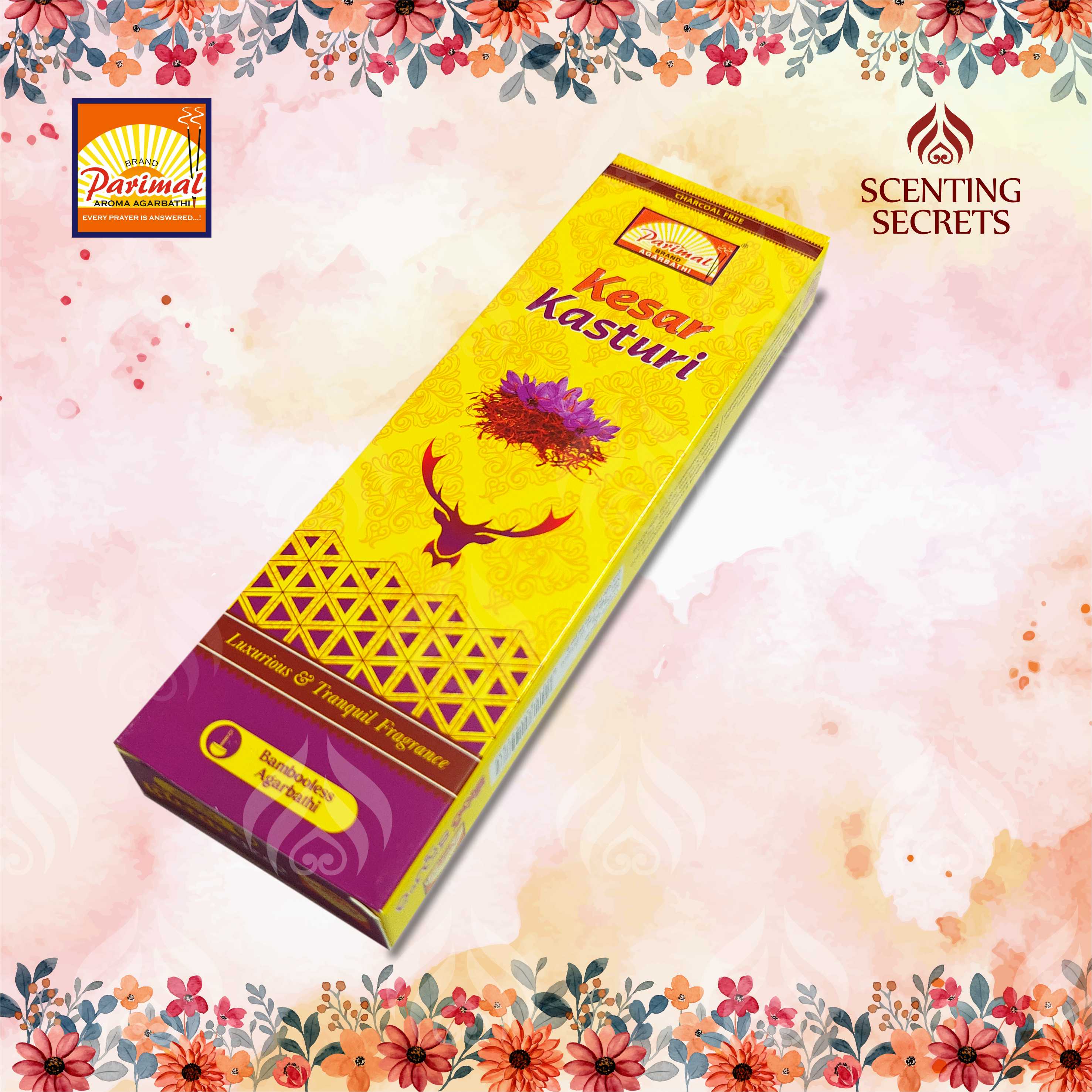 Parimal Mandir | Kesar Kasturi :  केसर कस्तूरी | Bambooless Agarbathi : बांस रहित अगरबत्ती
