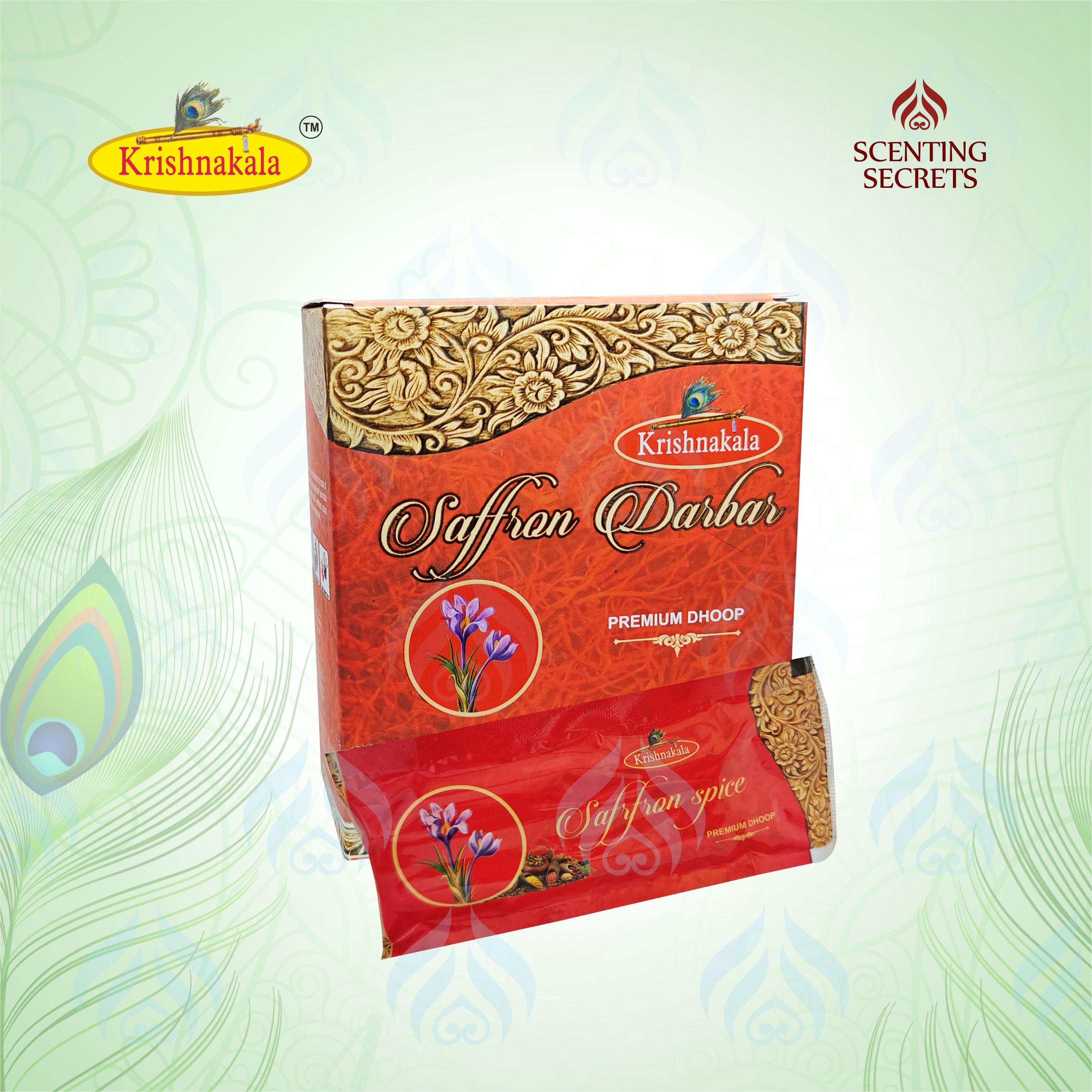 Saffron Darbar Luxury Dhoop sticks by KrishnaKala