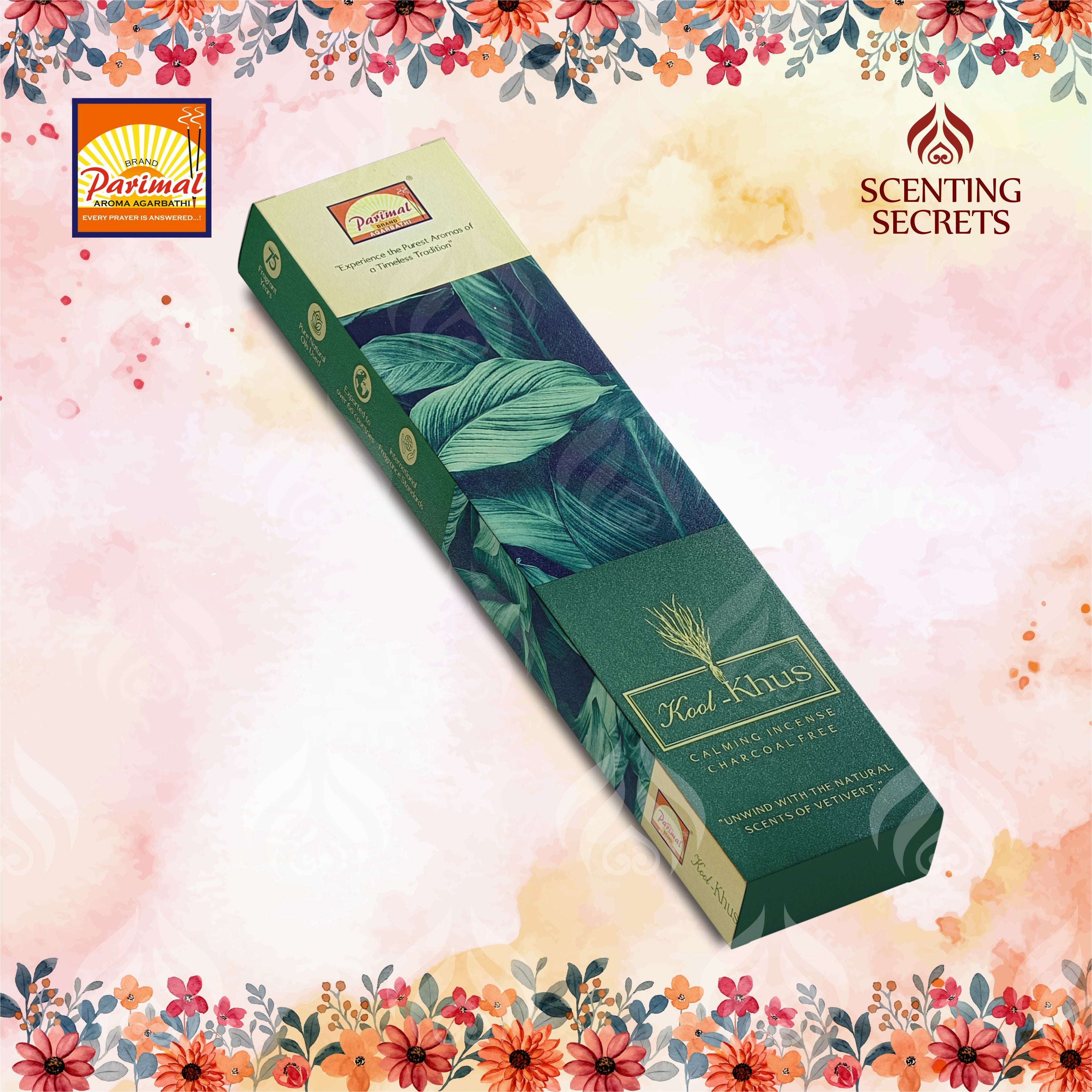 Kool - Khus : कूल - खस -  Incense sticks by Parimal Mandir