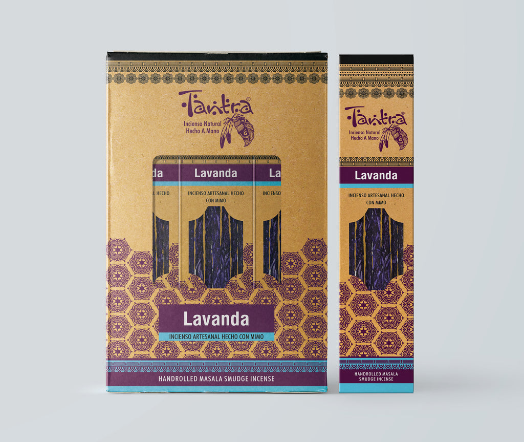 Lavanda Handrolled Masala smudge Incense sticks by Tantra