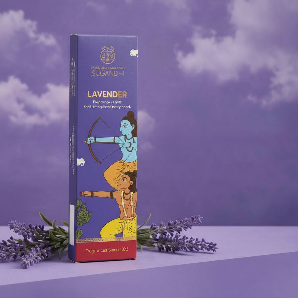 Lavender Bambooless Incense sticks by Damodardas Bhagwandas Sugandhi