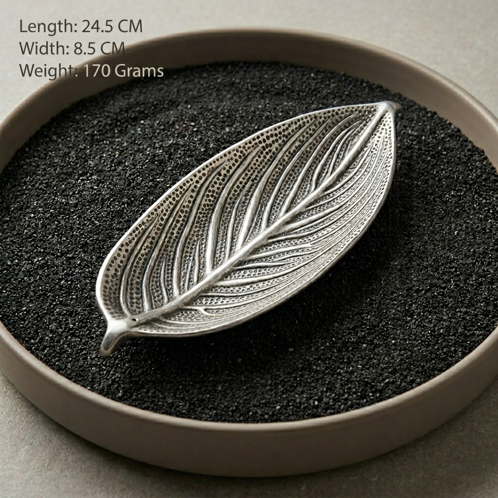 Leaf styled metal incense holder