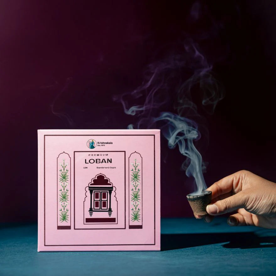 Premium Loban Luxury Sambrani Cups by KrishnaKala Wellness