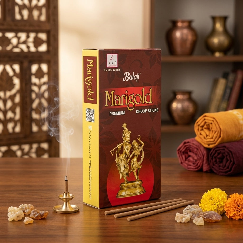 Marigold - Premium wet dhoop by Balaji Agarbatti