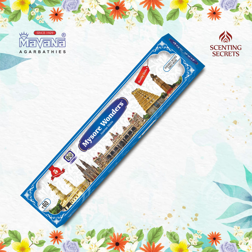 Mysore wonders Premium Incense sticks from Mavana Agarbatti