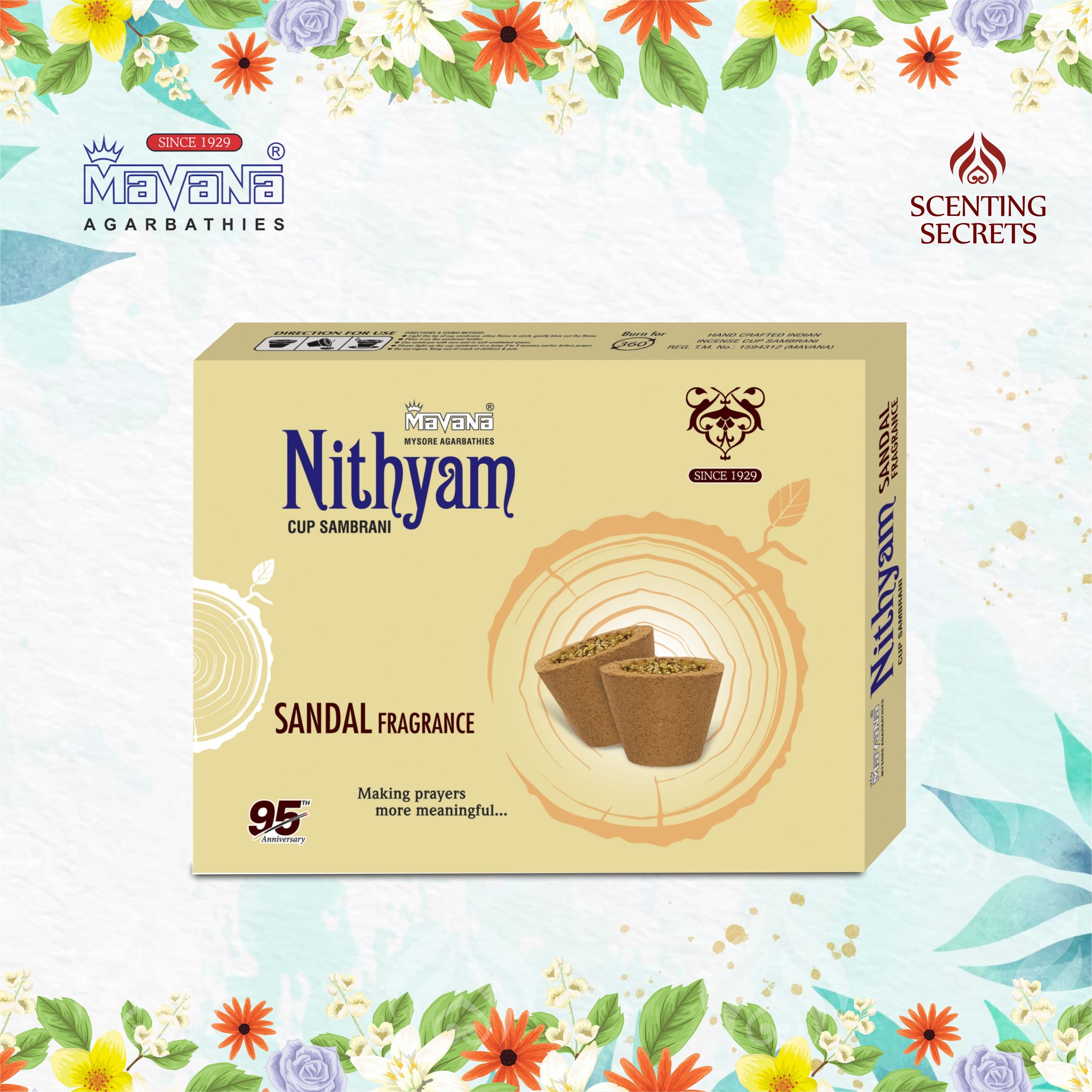 Nithyam Cup Sambrani by Mavana Agarbatti