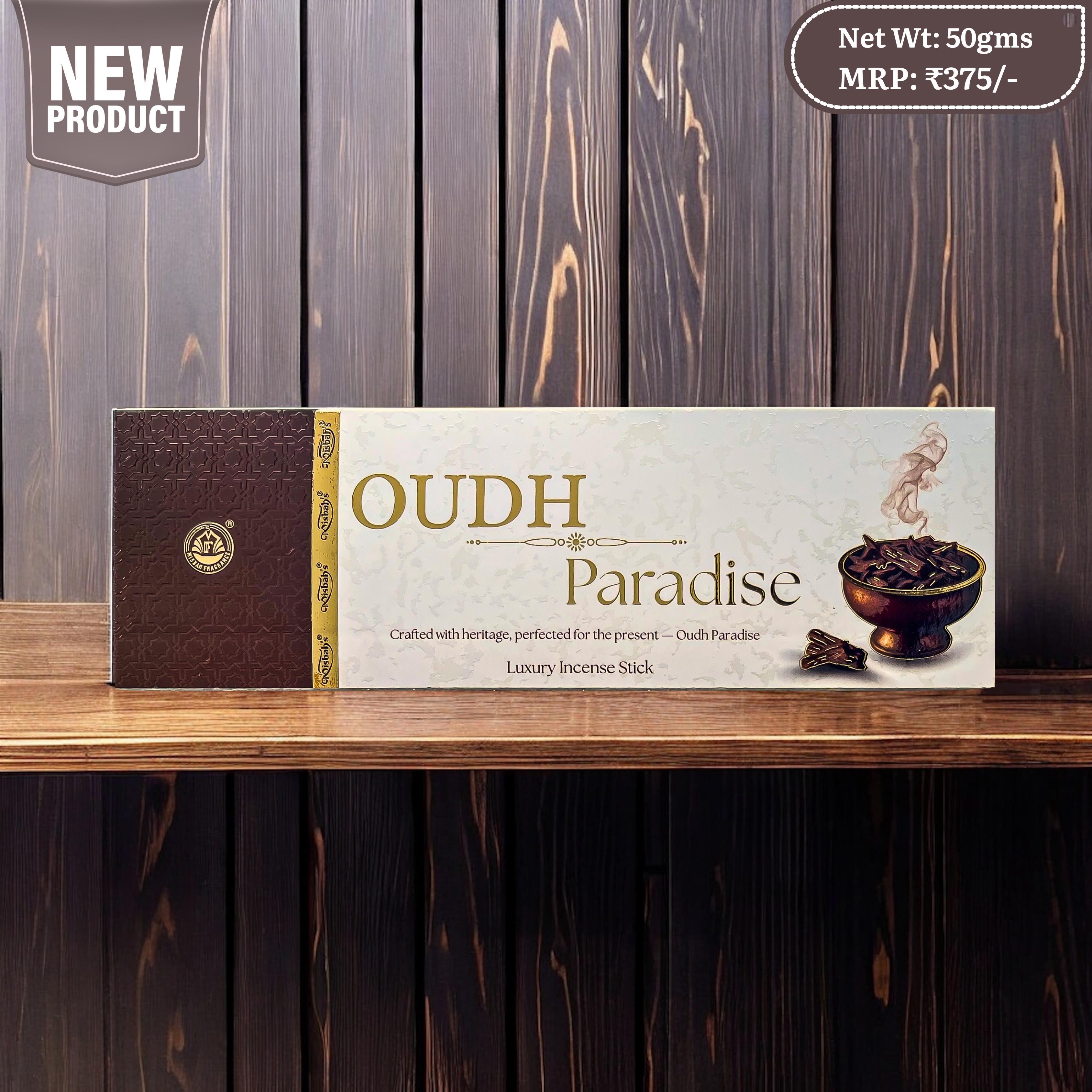 Oudh Paradise Luxury incense sticks by Misbah fragrances