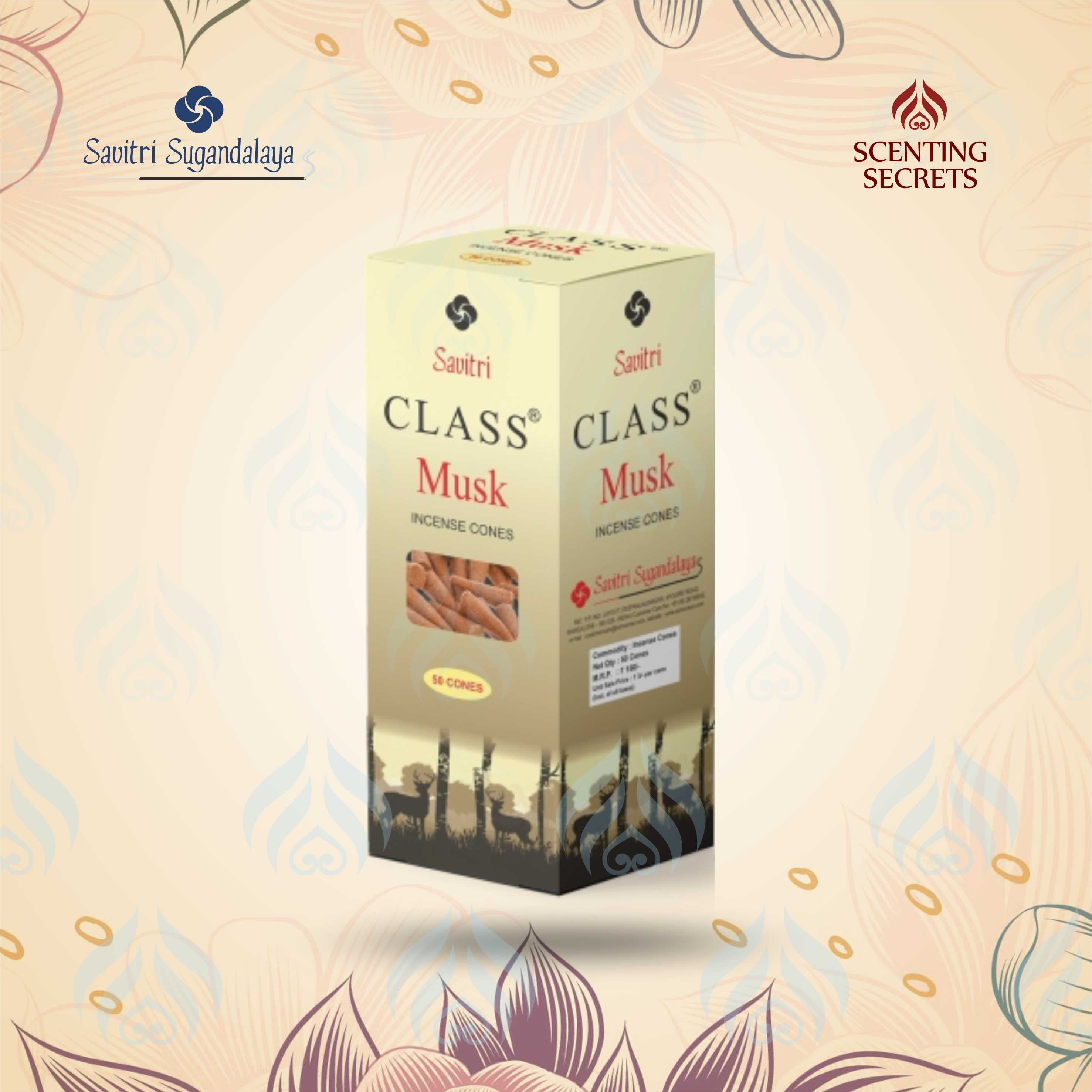 Musk Incense Cones | Class Collection | Savitri Sugandalaya