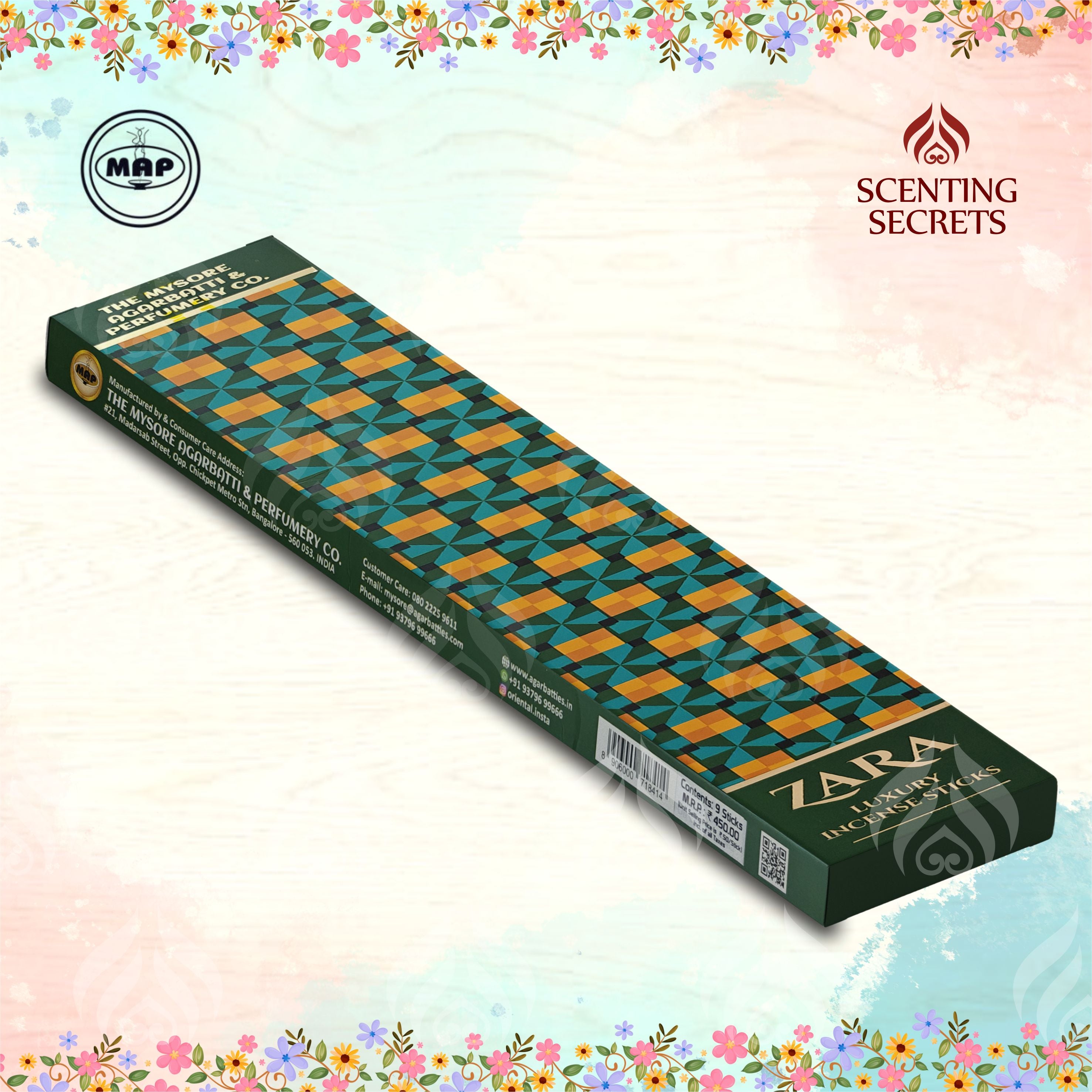 Zara Premium Extra Long masala incense sticks by The Mysore Agarbatti & Perfumery Co