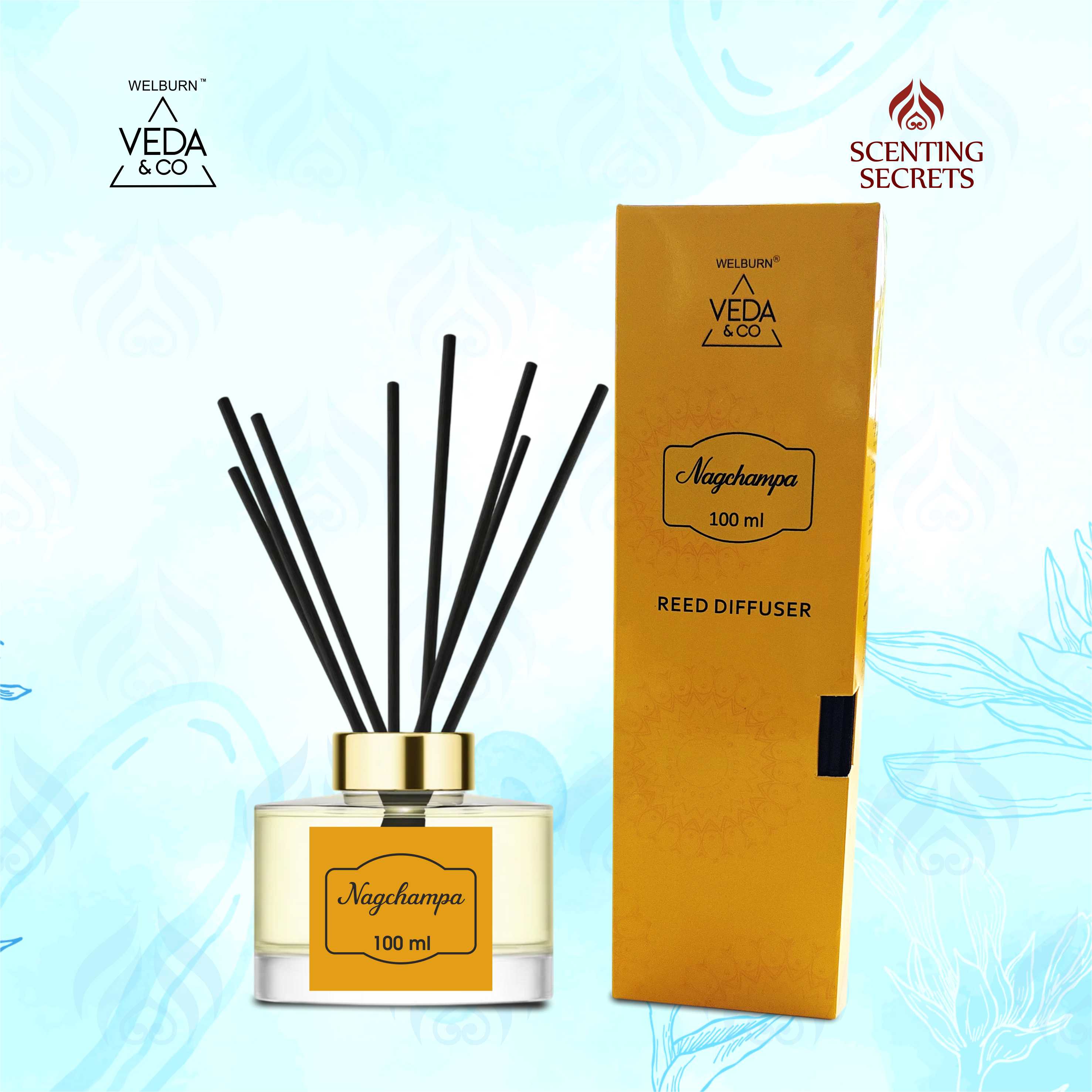 Nag Champa Reed diffuser by Veda & Co
