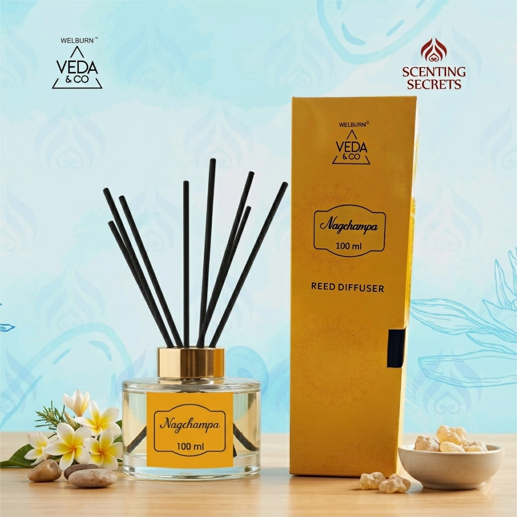 Nag Champa Reed diffuser by Veda & Co