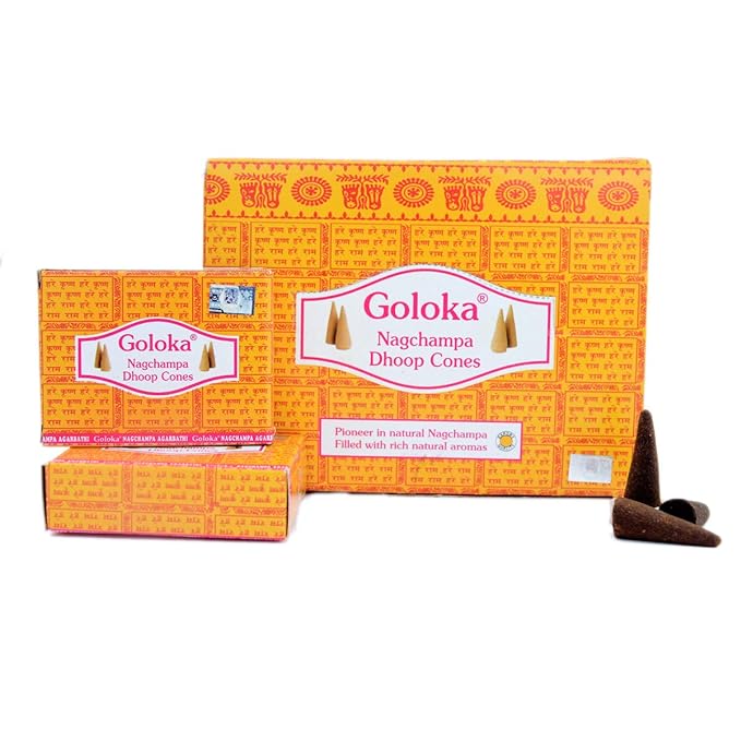 Nagchampa Incense Cones by Goloka