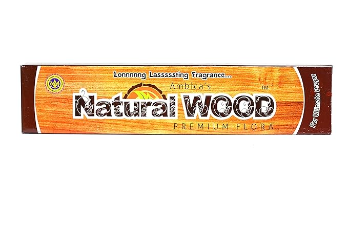 Ambica Natural wood Incense sticks by Ambica Agarbathies