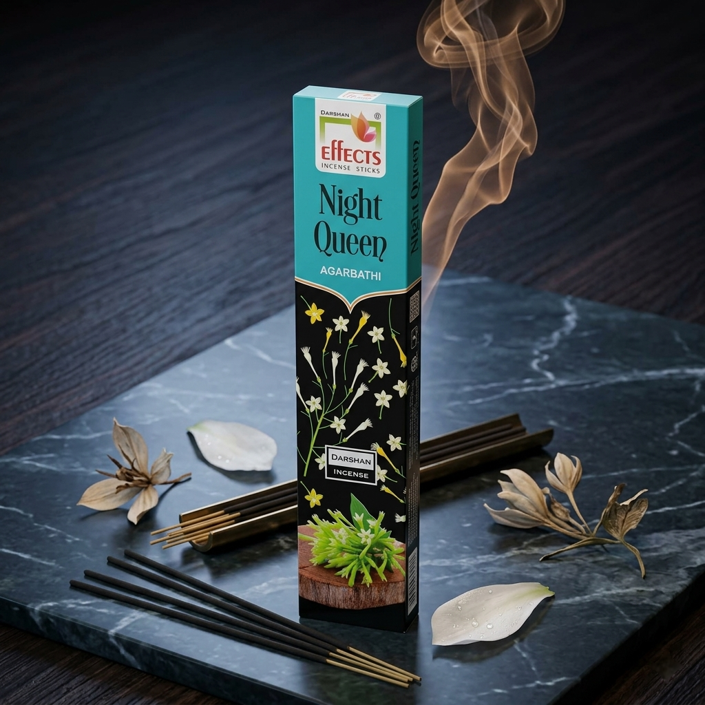 Night queen -  Effects Incense sticks by Darshan incense