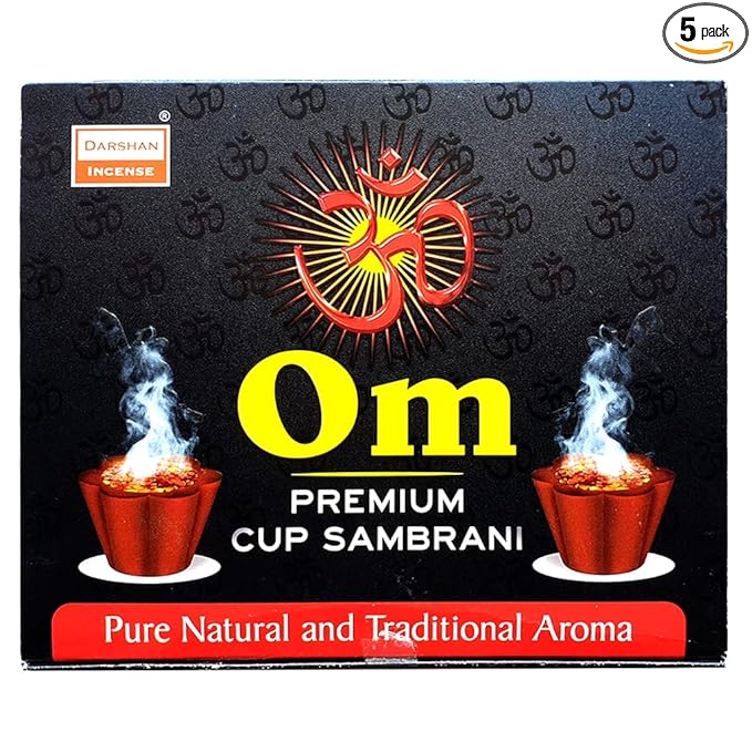 Om Premium Cup Sambrani by Darshan incense