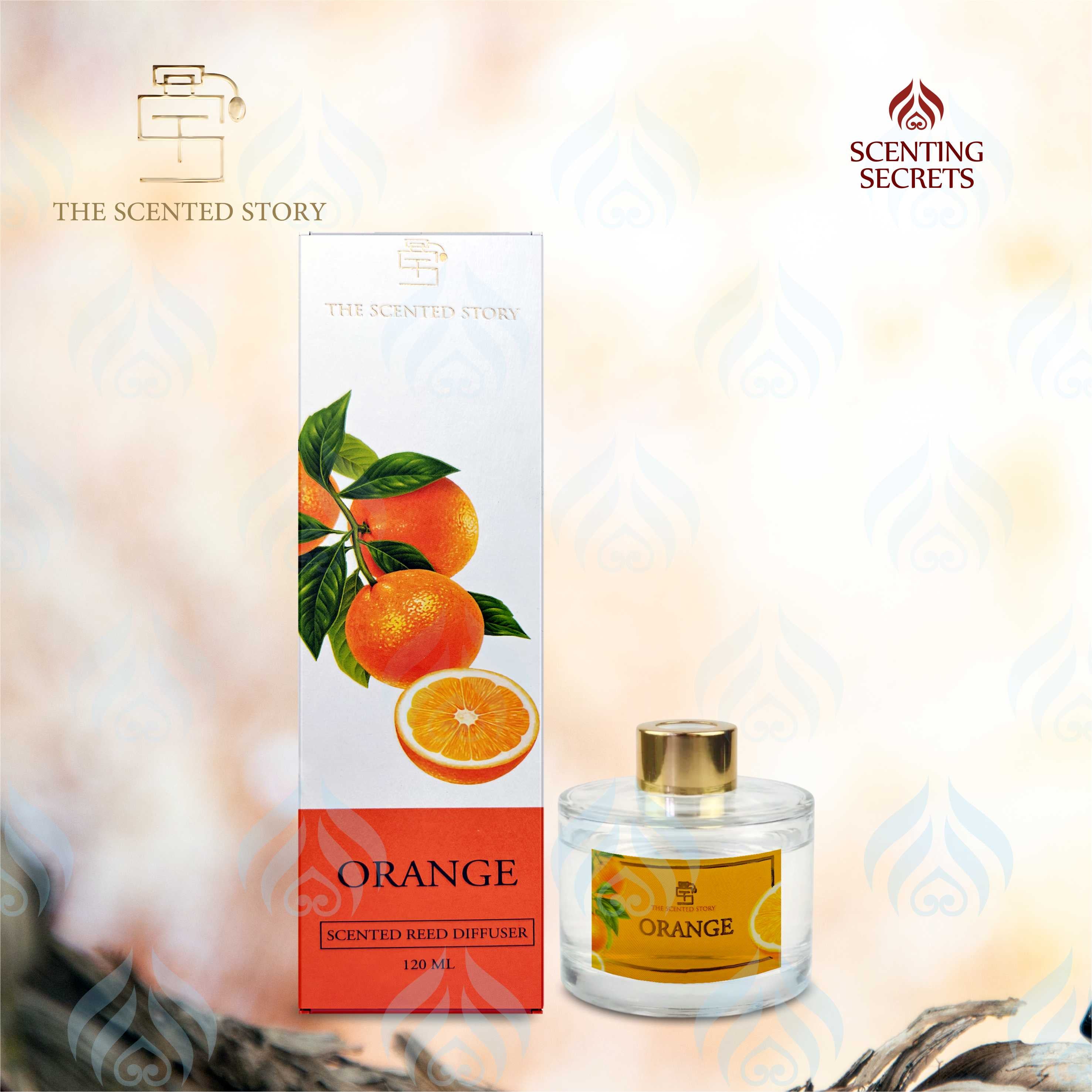 Orange Reed diffuser by The Scented story