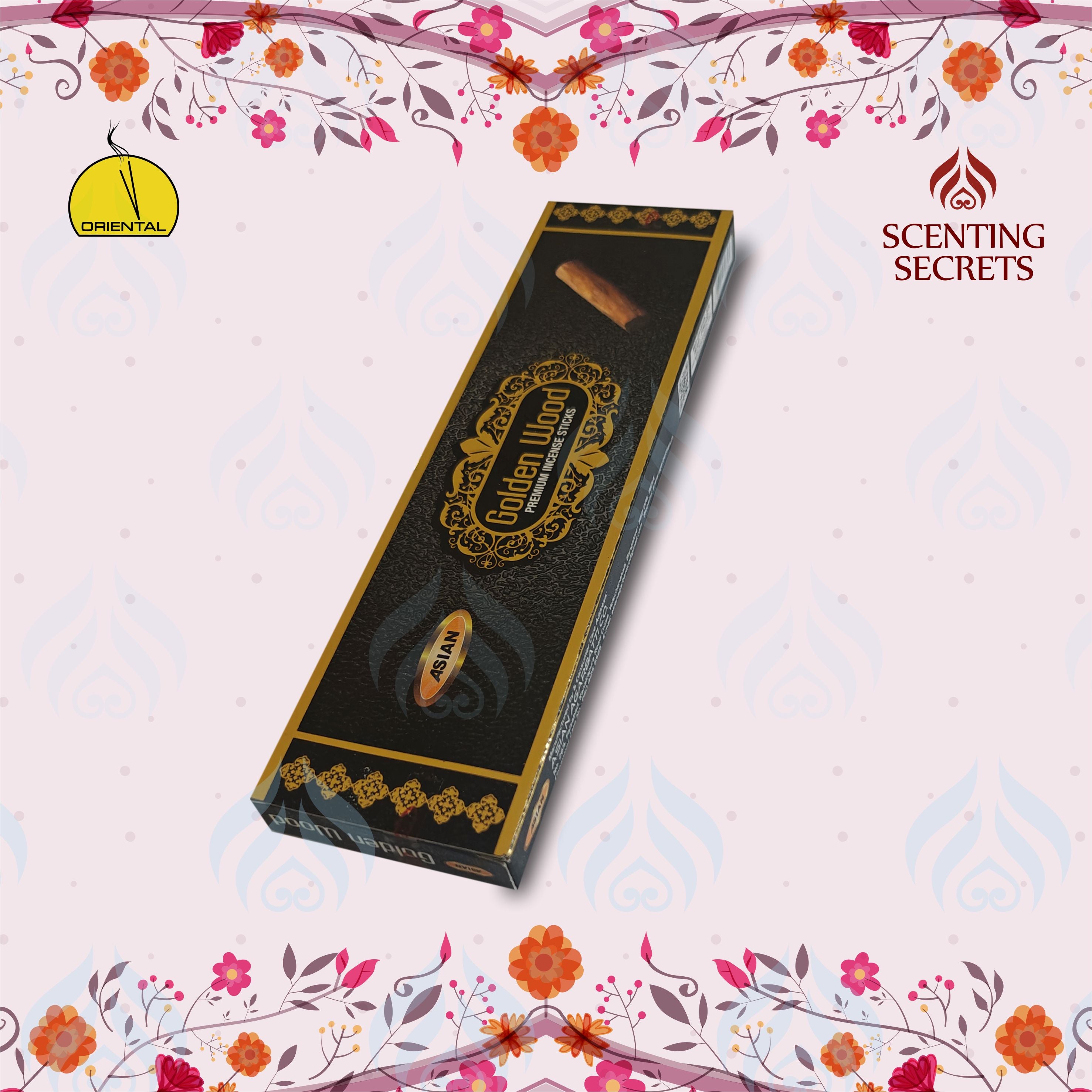 Golden wood Premium Incense sticks by Oriental