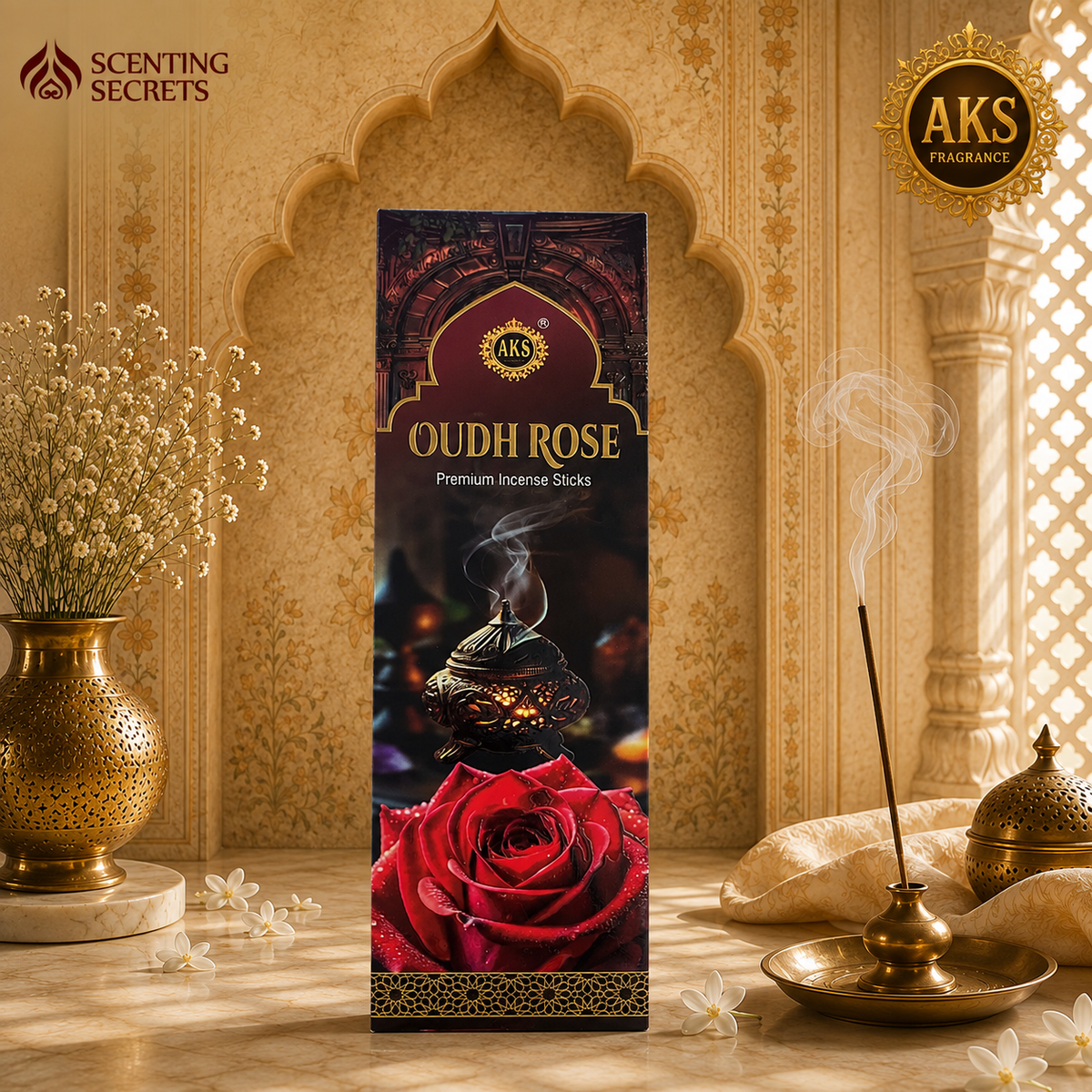 Oudh Rose |  A K S fragrance | Luxury Incense sticks