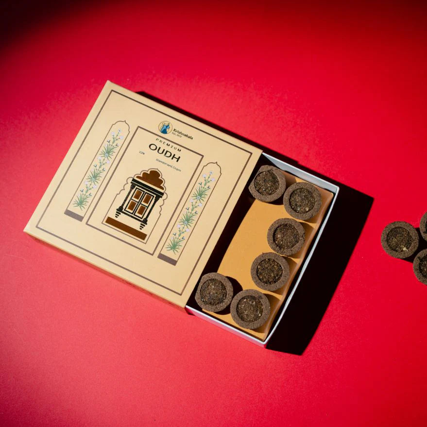 Premium Oudh Luxury Sambrani Cups by KrishnaKala Wellness