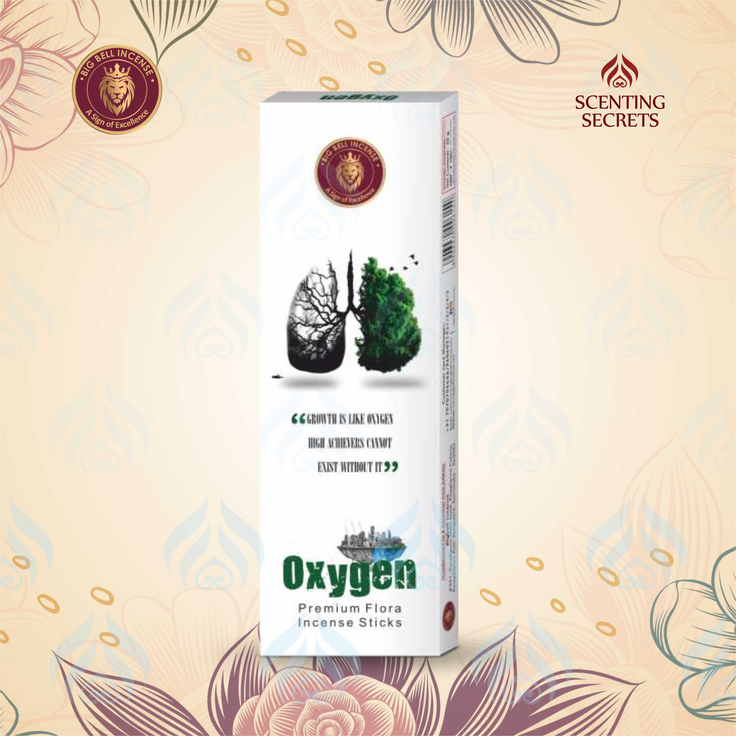 Oxygen Premium Flora Incense Sticks by Big Bell Incense