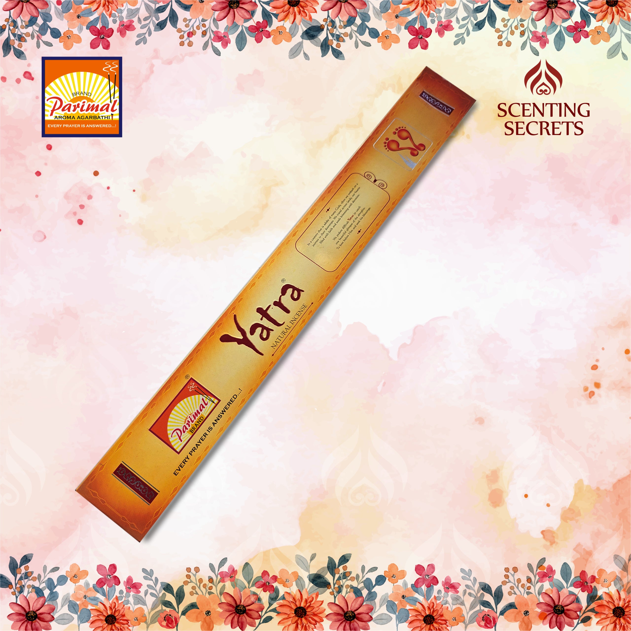 Yatra : यात्रा - Extra Long Incense sticks by Parimal mandir
