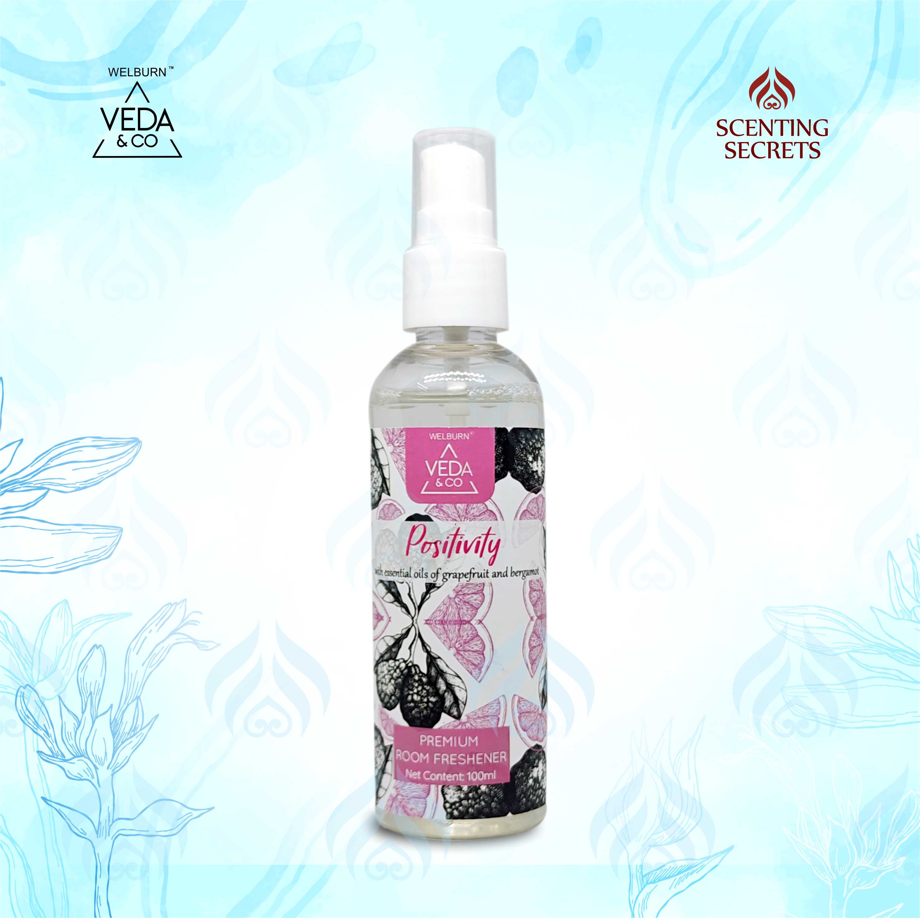 Positivity Premium room freshener by Veda & Co