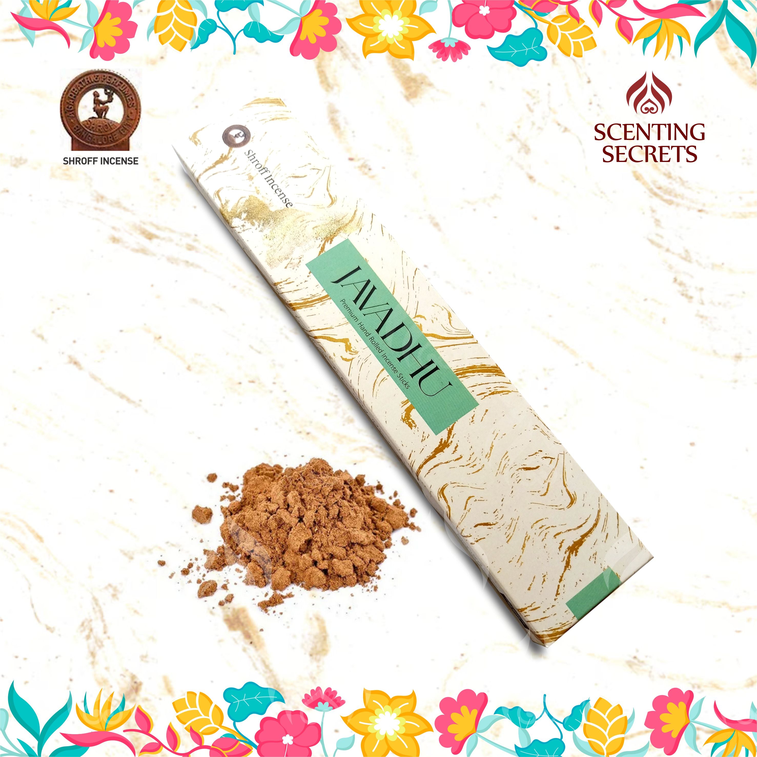 Javadhu Hand rolled Luxury incense sticks by Shroff incense