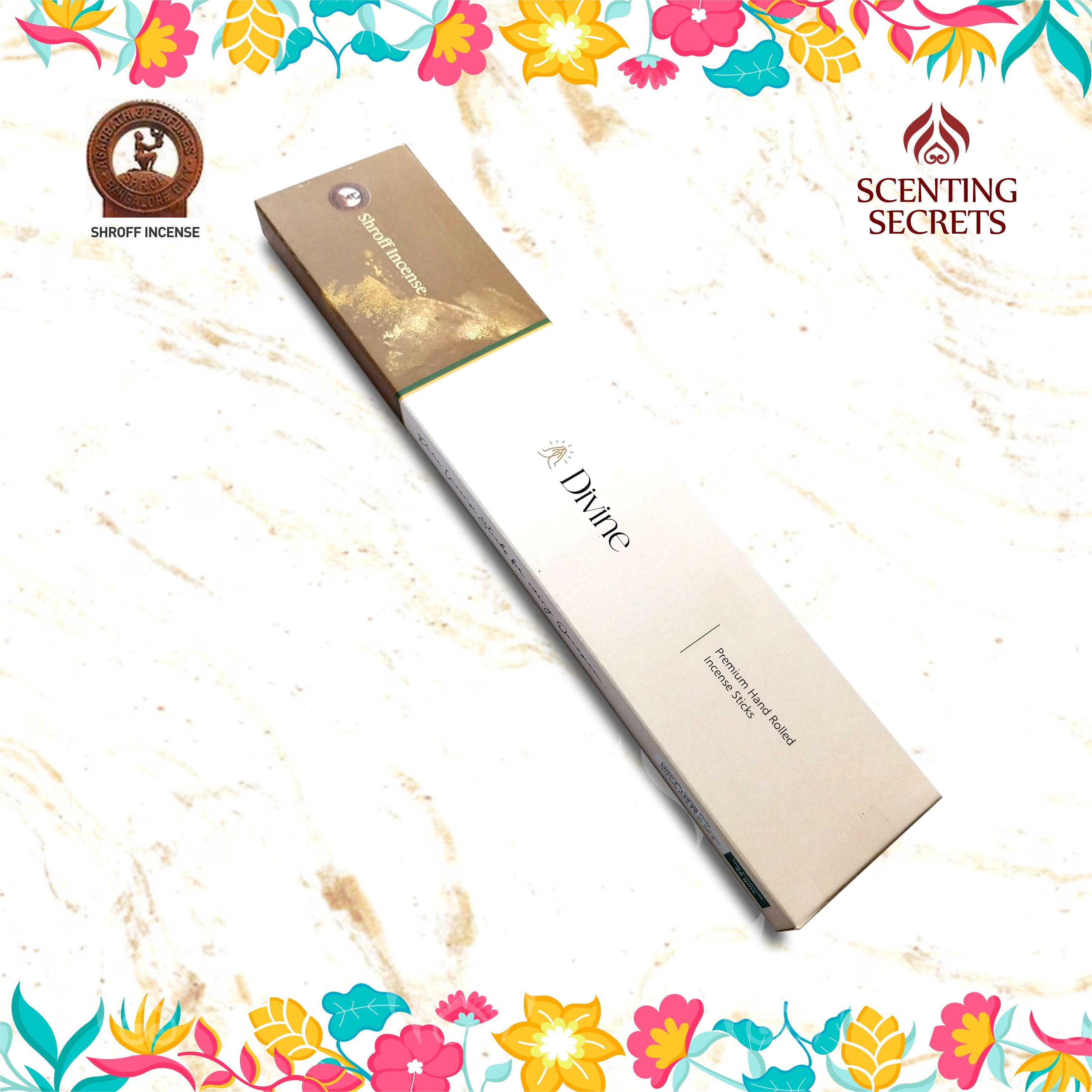 Divine Hand rolled Luxury incense sticks by Shroff incense