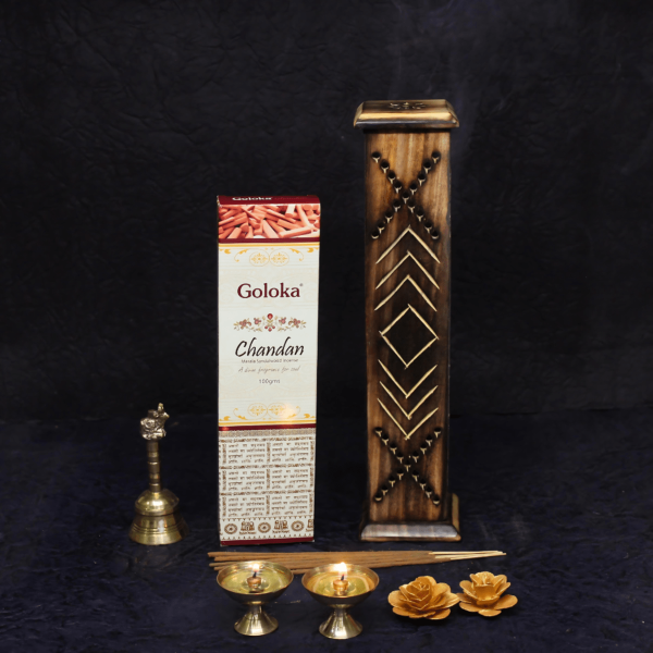 Premium Chandan Incense sticks by Goloka