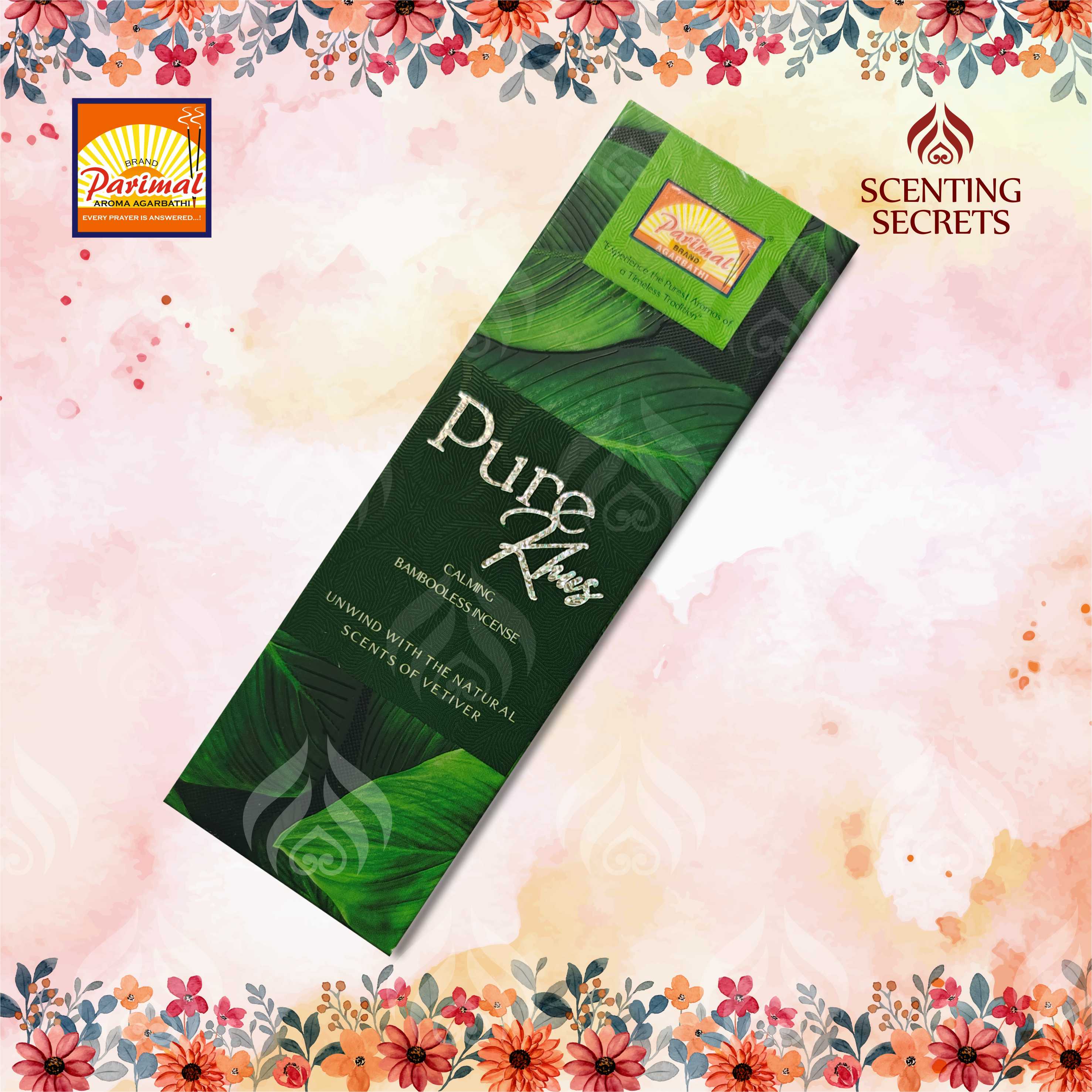 Parimal mandir | Pure Khus | Dhoop Sticks : धूप बत्ती | Bambooless Incense