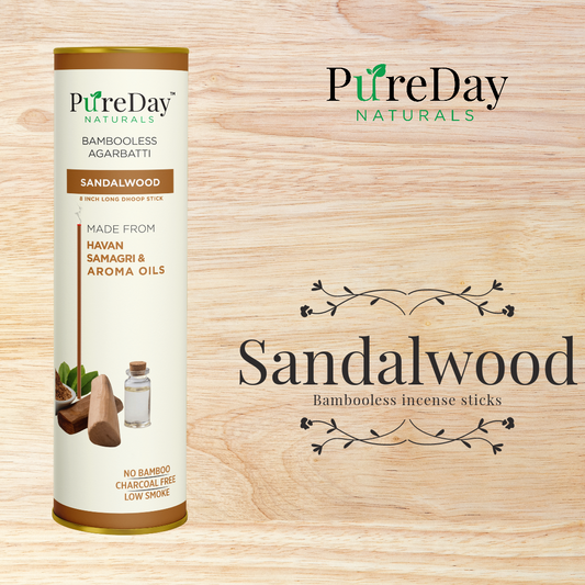 Sandalwood - Bambooless Incense Sticks from PureDay