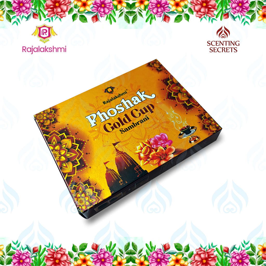 Phoshak Gold Cup Sambrani by Rajalakshmi Perfumery works