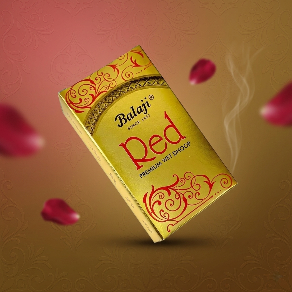 Red - Premium wet dhoop by Balaji Agarbatti