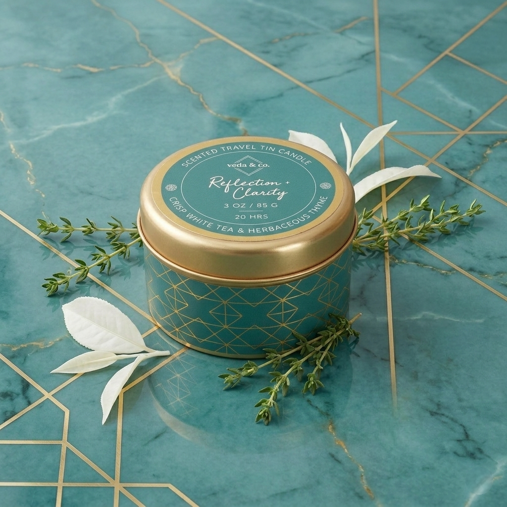 Reflection + Clarity Aromatherapy candles from Veda & Co