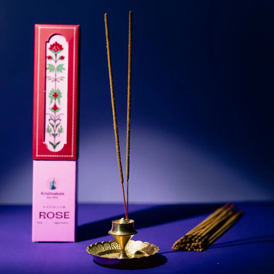 Premium Rose Luxury Incense sticks by KrishnaKala Wellness