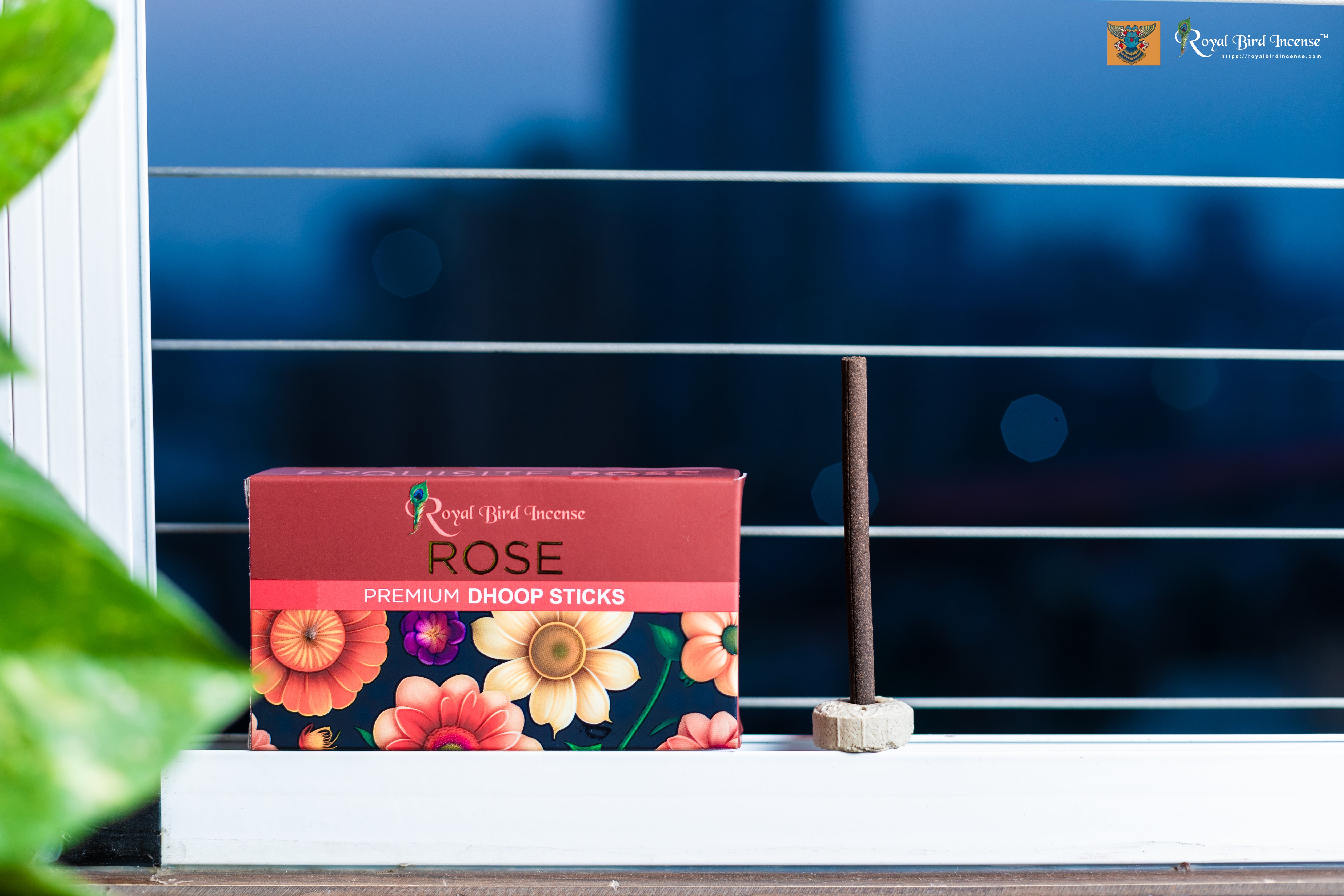 Rose Premium Dhoop sticks by Royal Bird incense