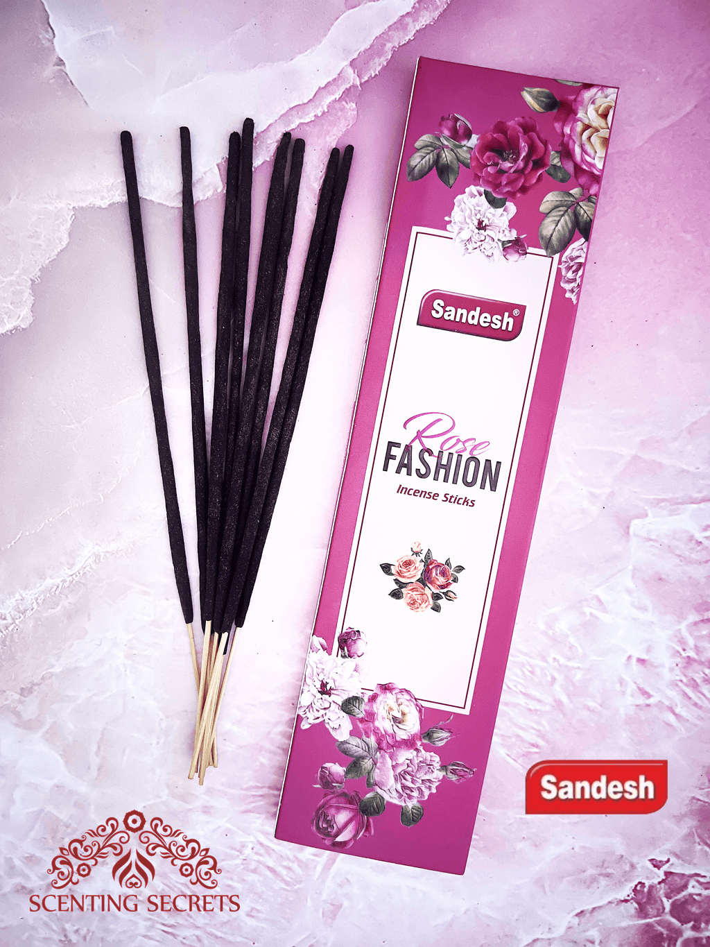 Rose fashion Premium Incense sticks by Sandesh Agarbathi Co