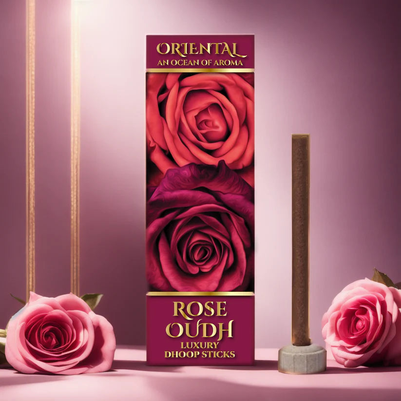 Rose oudh Premium Dhoop sticks by Oriental